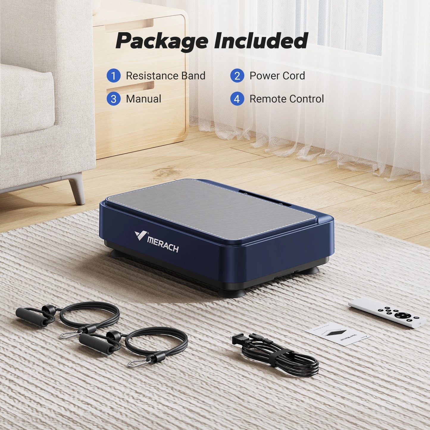 MERACH Vibration Plate Exercise Machine for Weight Loss