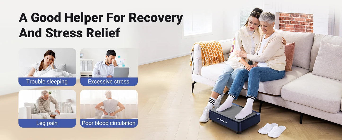 MERACH Vibration Plate Exercise Machine for Weight Loss