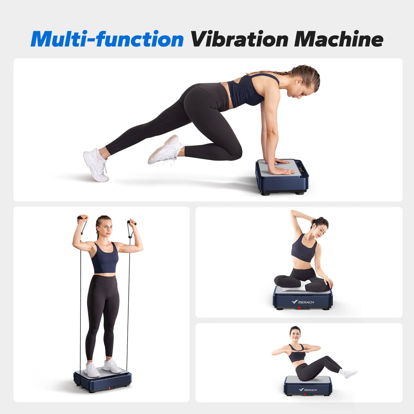 MERACH Vibration Plate Exercise Machine for Weight Loss