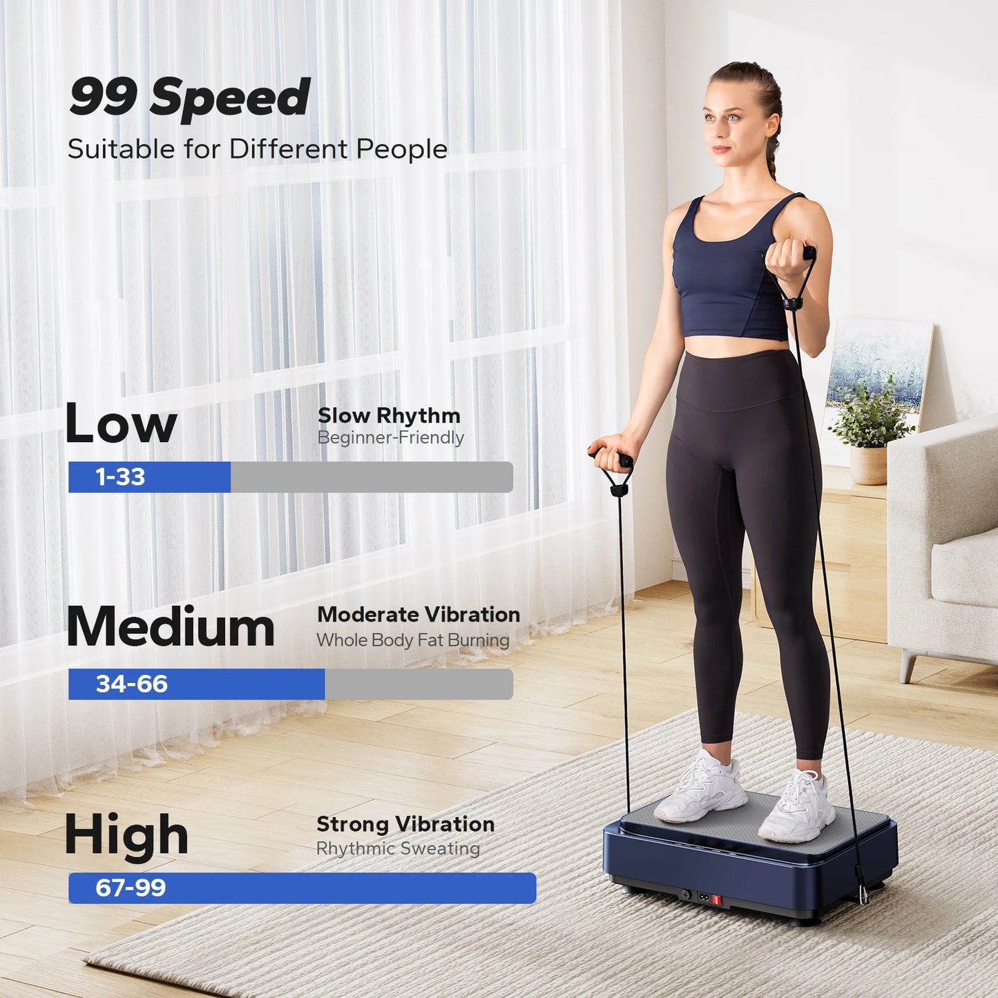 MERACH Vibration Plate Exercise Machine for Weight Loss