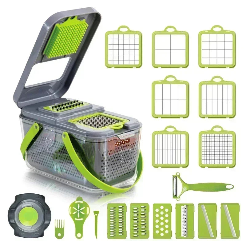 Multifunctional Vegetable Cutter and Manual Food Chopper