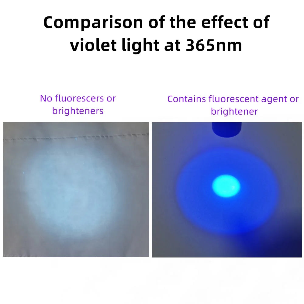 365/395nm UV Flashlight Blacklight Mini Ultraviolet Pet Urine Stain