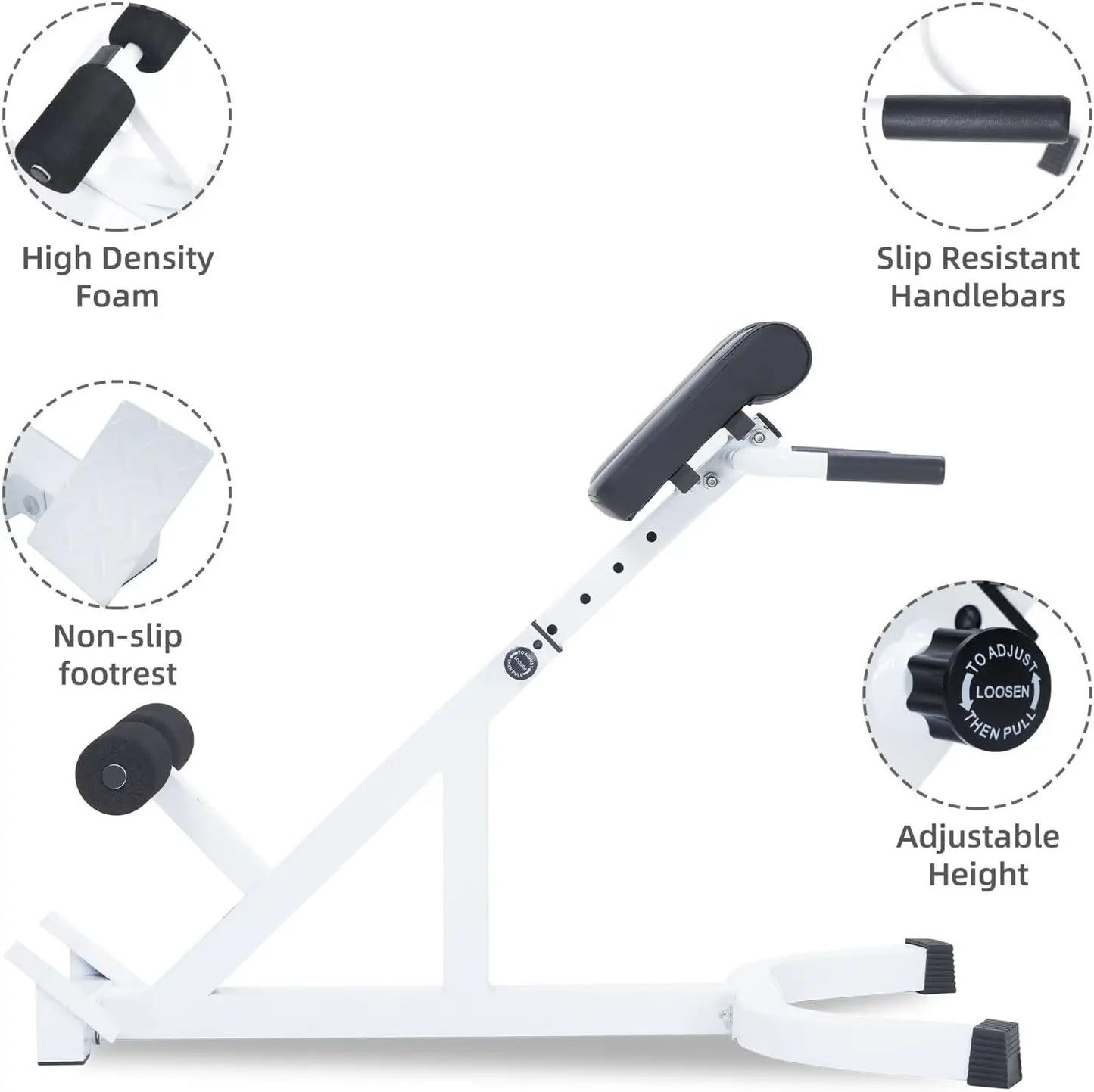 Exerciser Adjustable Roman Chair Waist Support for Core Training