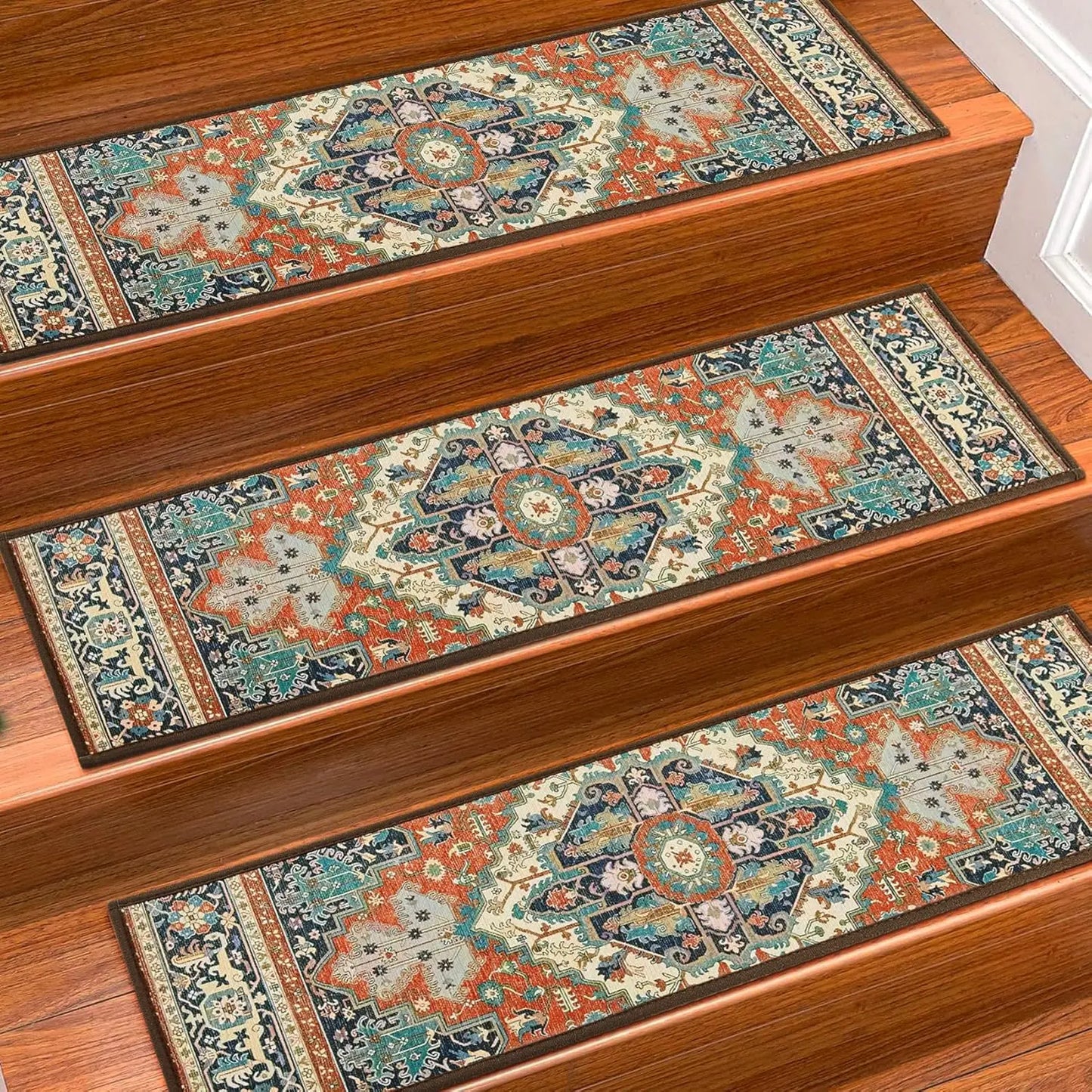Carpet Stair Treads Non Slip for Wooden Steps 30inch X 8inch