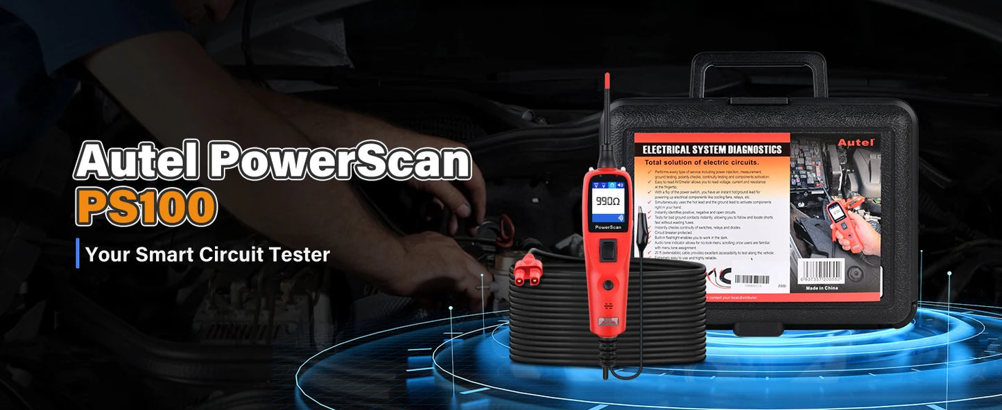 Autel PowerScan PS100 Auto Circuit Tester AVOmeter Tool