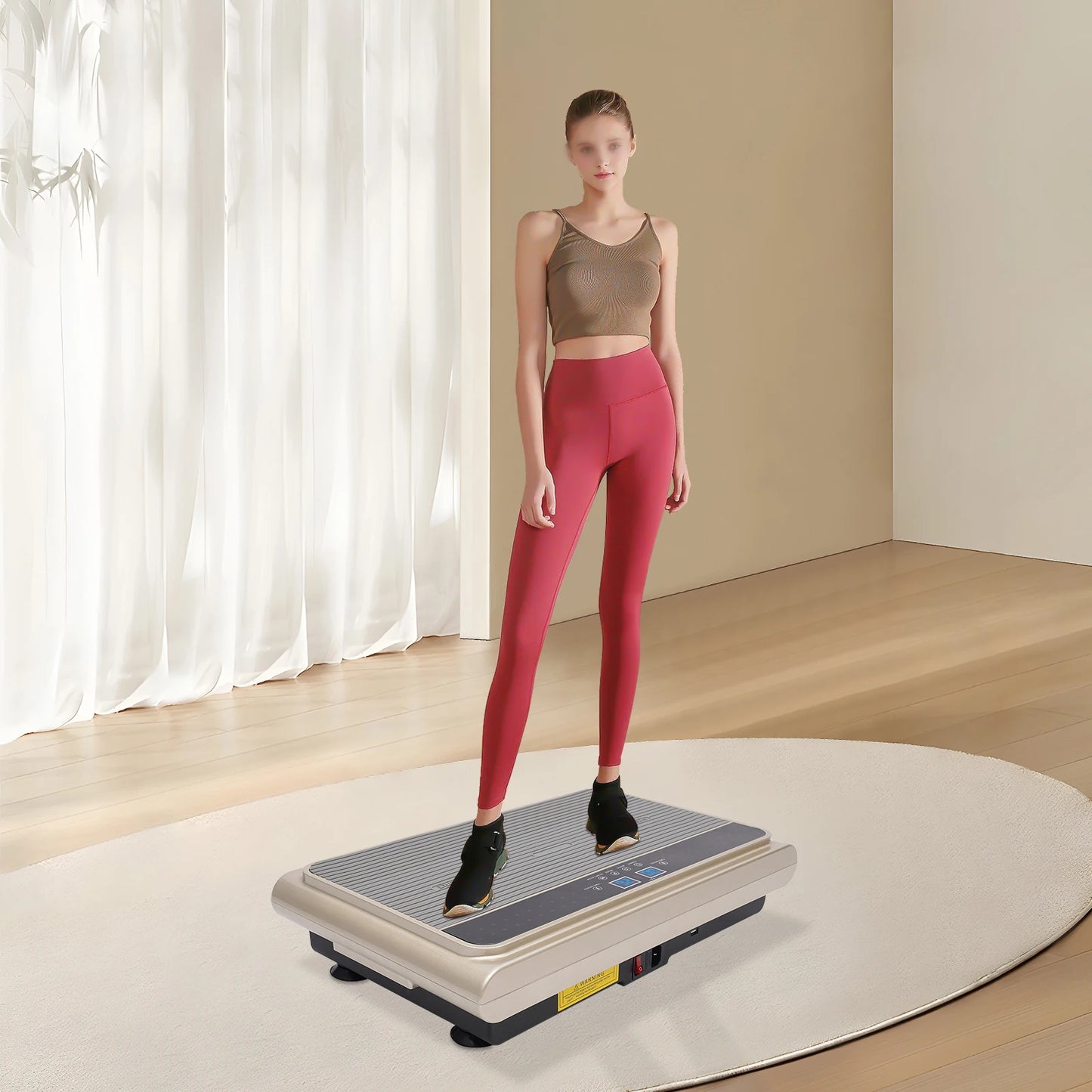 110V Whole Body Workout Vibration Plate Exercise Machine LCD Screen
