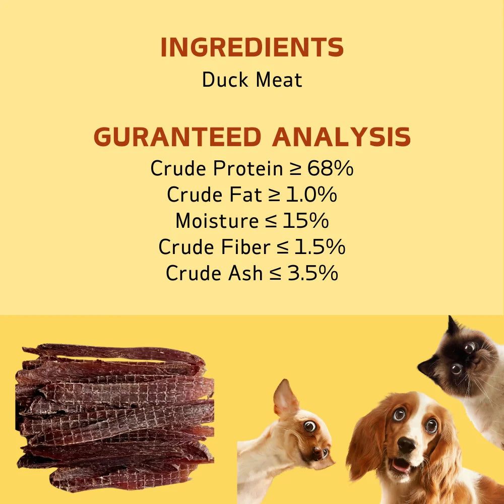 150g/5.29oz Chicken Jerky and Duck Jerky Dog Treats Healthy