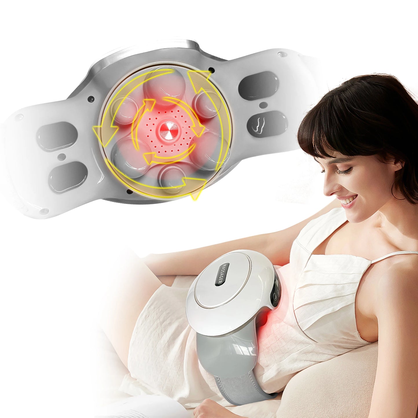 HOMEMASSA Abdominal Massager Electric Stomach Massager