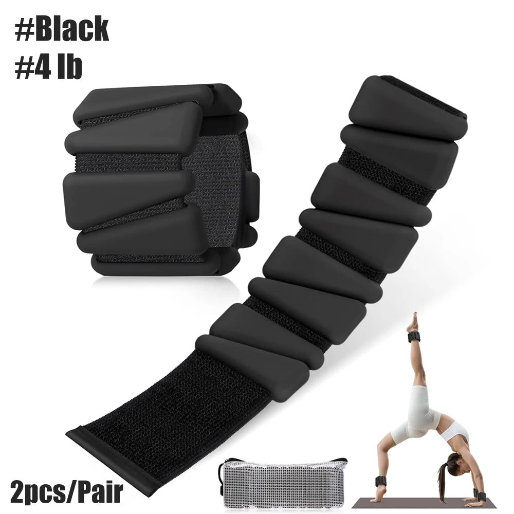 WEFITON Silicone Adjustable Wrist And Ankle Weights For Training
