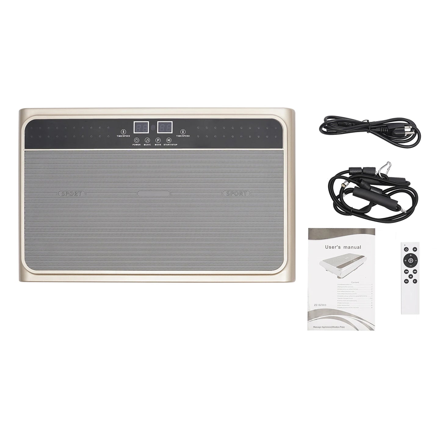 110V Whole Body Workout Vibration Plate Exercise Machine LCD Screen