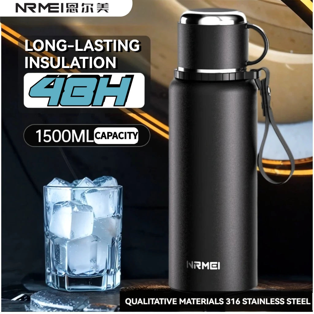 nRMEi Vacuum Thermos Flask Insulated Stainless Water Bottle