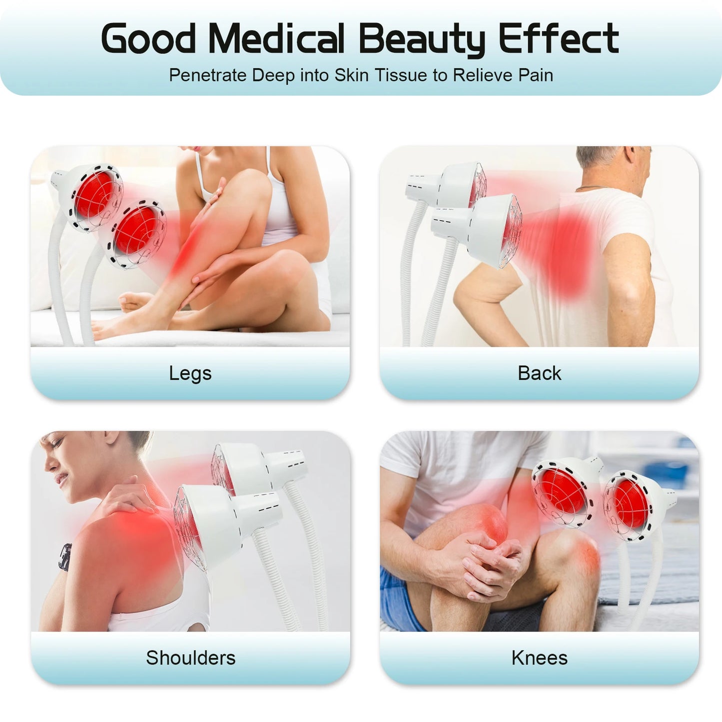 Far Infrared Light Therapy Lamp 275W Rotatable Pain Relief