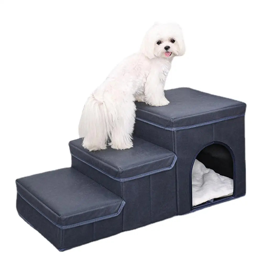 Foldable Dog Steps Dog Stair Portable Dog Steps With Storage Box