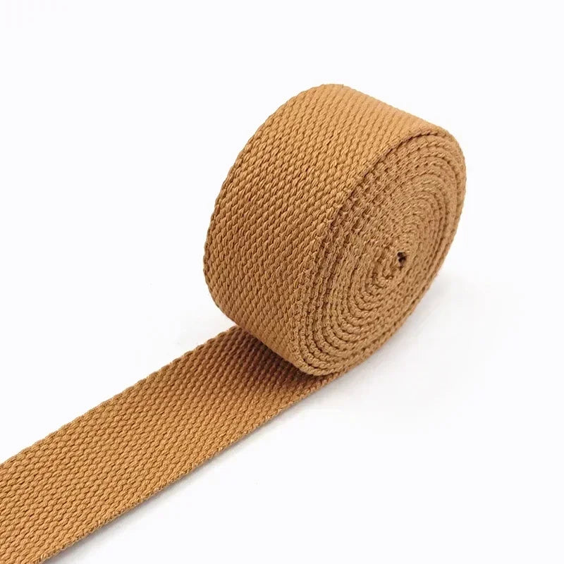 5Meters 20-50mm Cotton Webbing Tapes For DIY Bags Strap