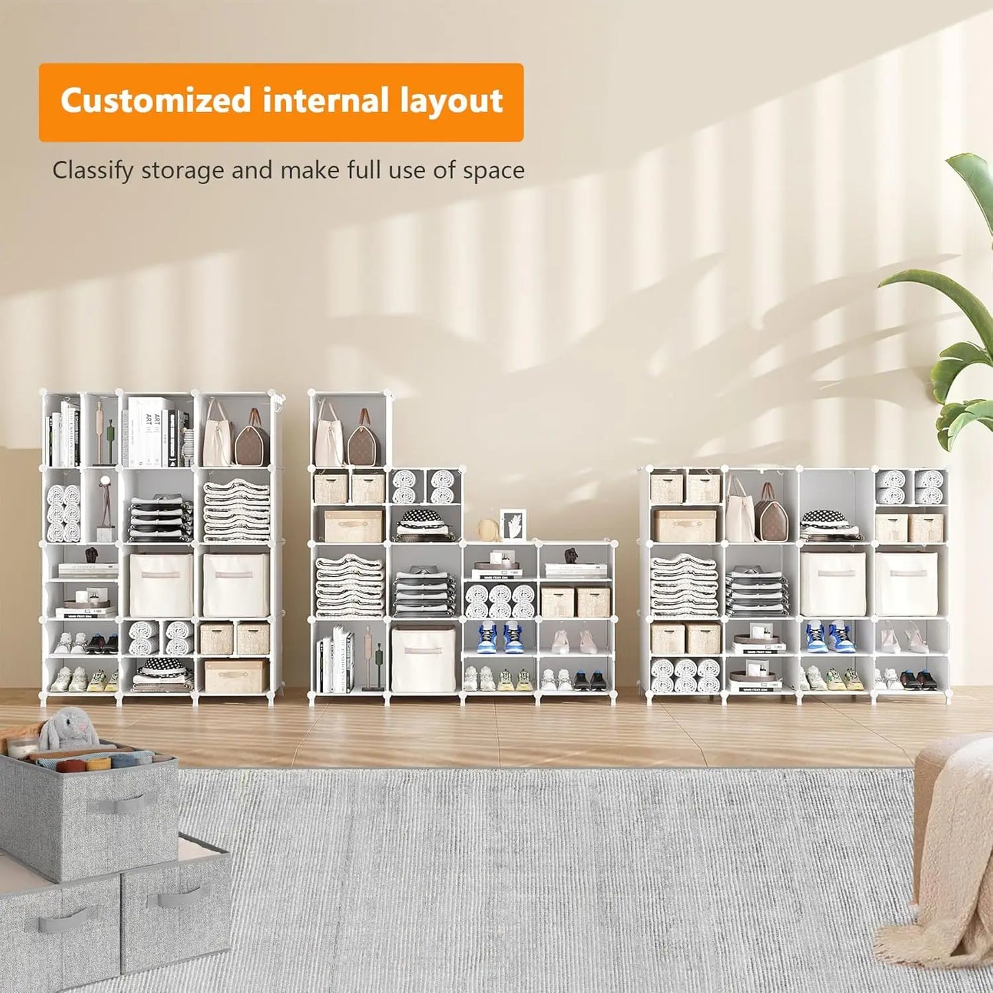 Cube Storage Organizer DIY Portable Closet Shelves