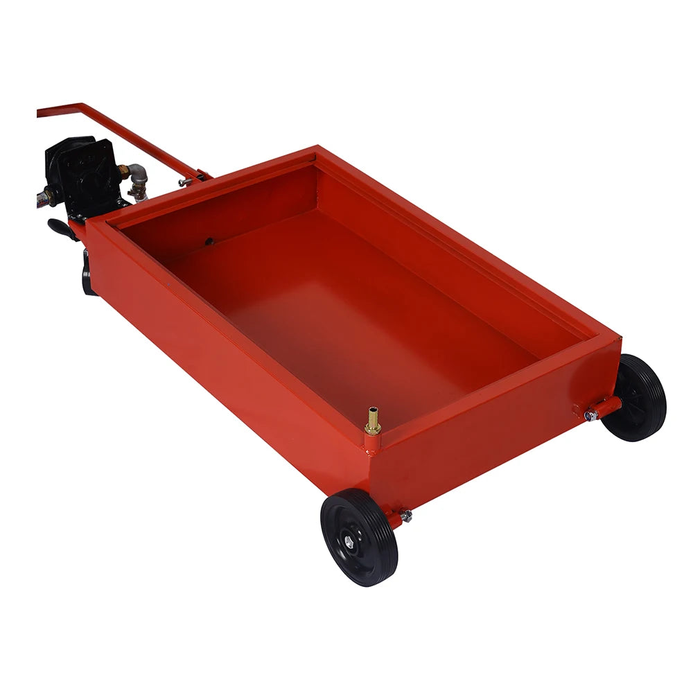 Portable Oil Drain Pan Low-Profile 17-Gallon Tank for Trucks