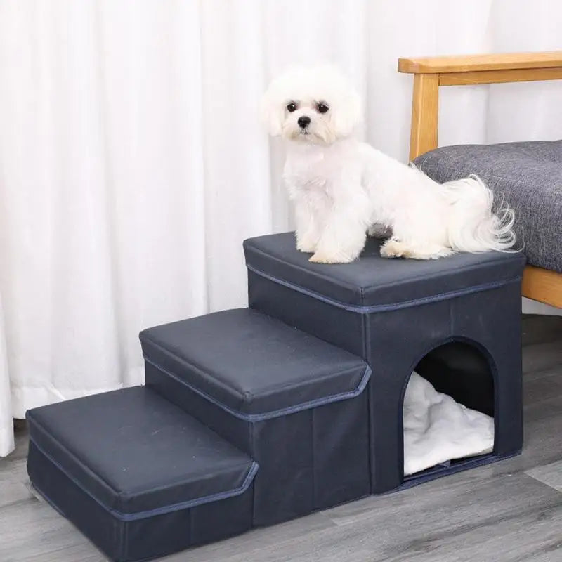 Foldable Dog Steps Dog Stair Portable Dog Steps With Storage Box