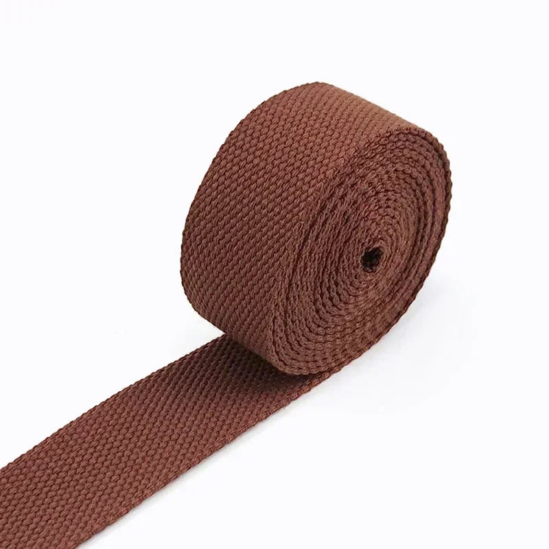 5Meters 20-50mm Cotton Webbing Tapes For DIY Bags Strap