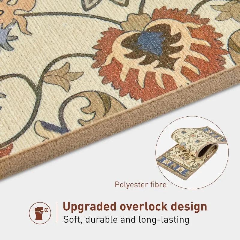 Carpet Stair Treads Non Slip for Wooden Steps 30inch X 8inch
