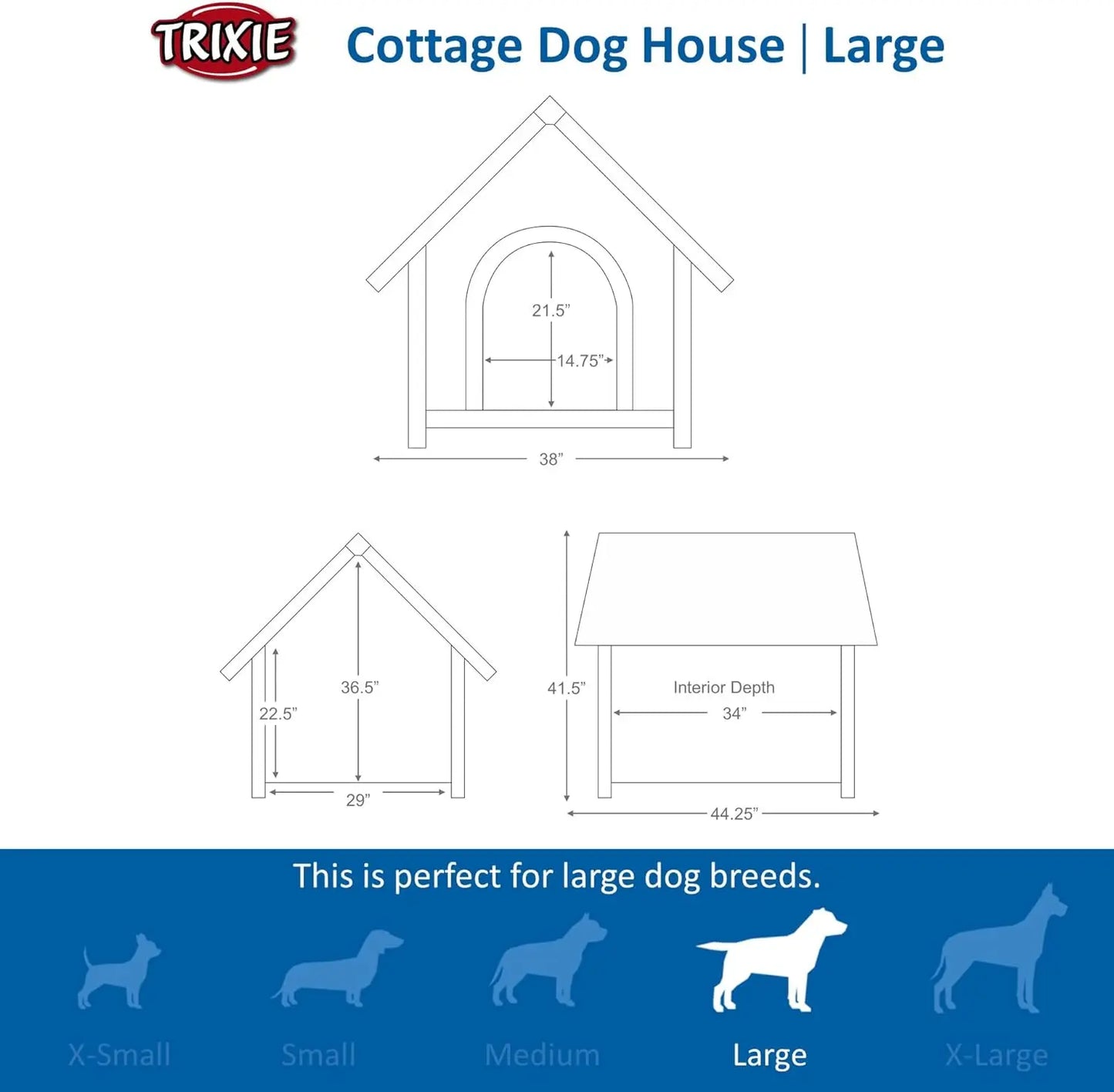 Natura Cottage Dog House Medium Foldable Dog Playpen