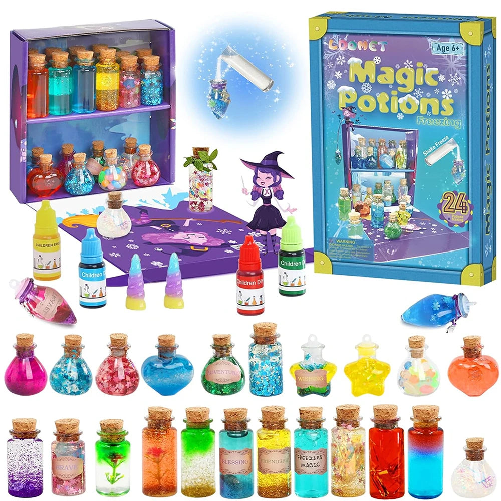 22 Bottles DIY Fairy Magic Potions Kit Halloween Kids Gifts