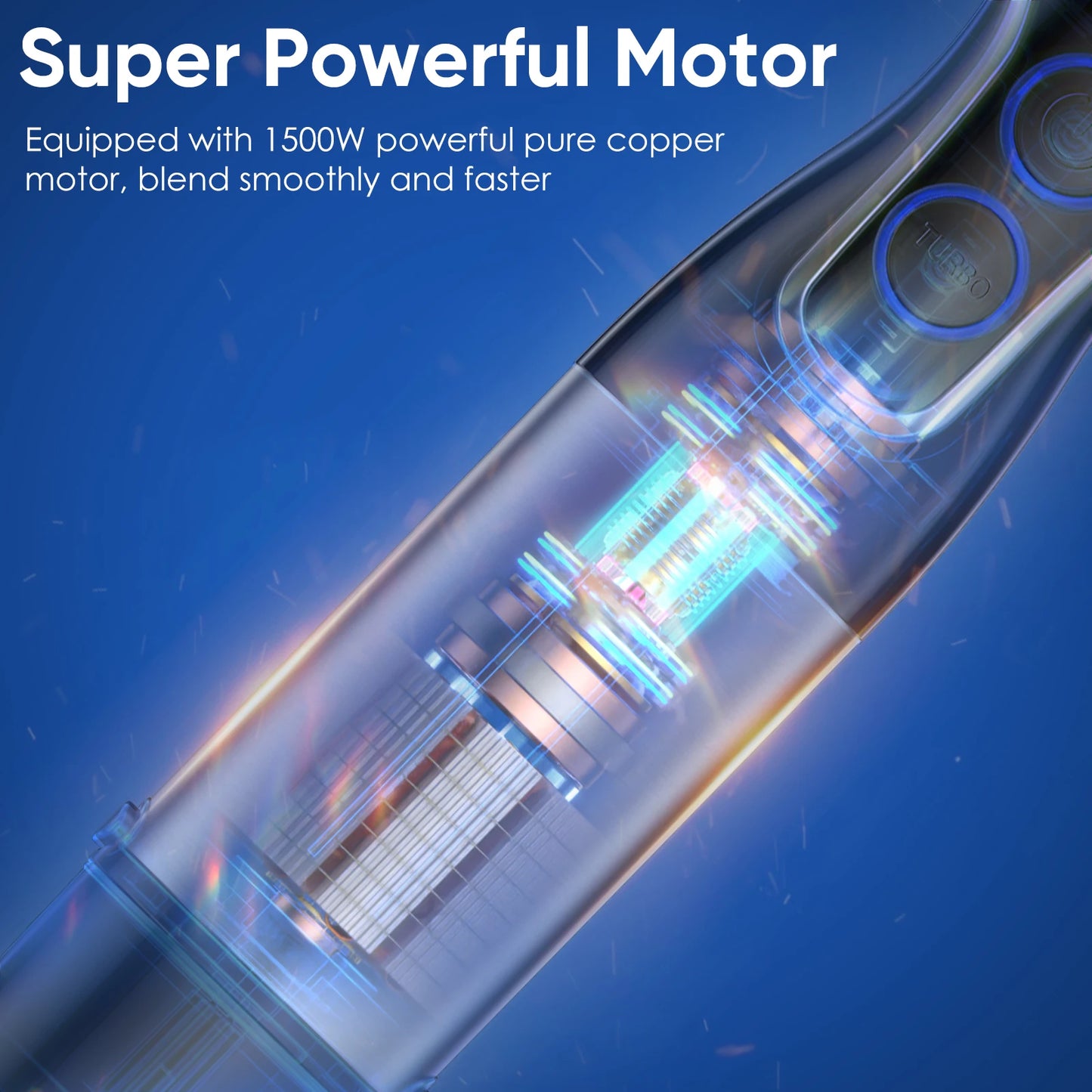 BioloMix 5 in 1 Immersion Hand Blender 1500W Food Processor