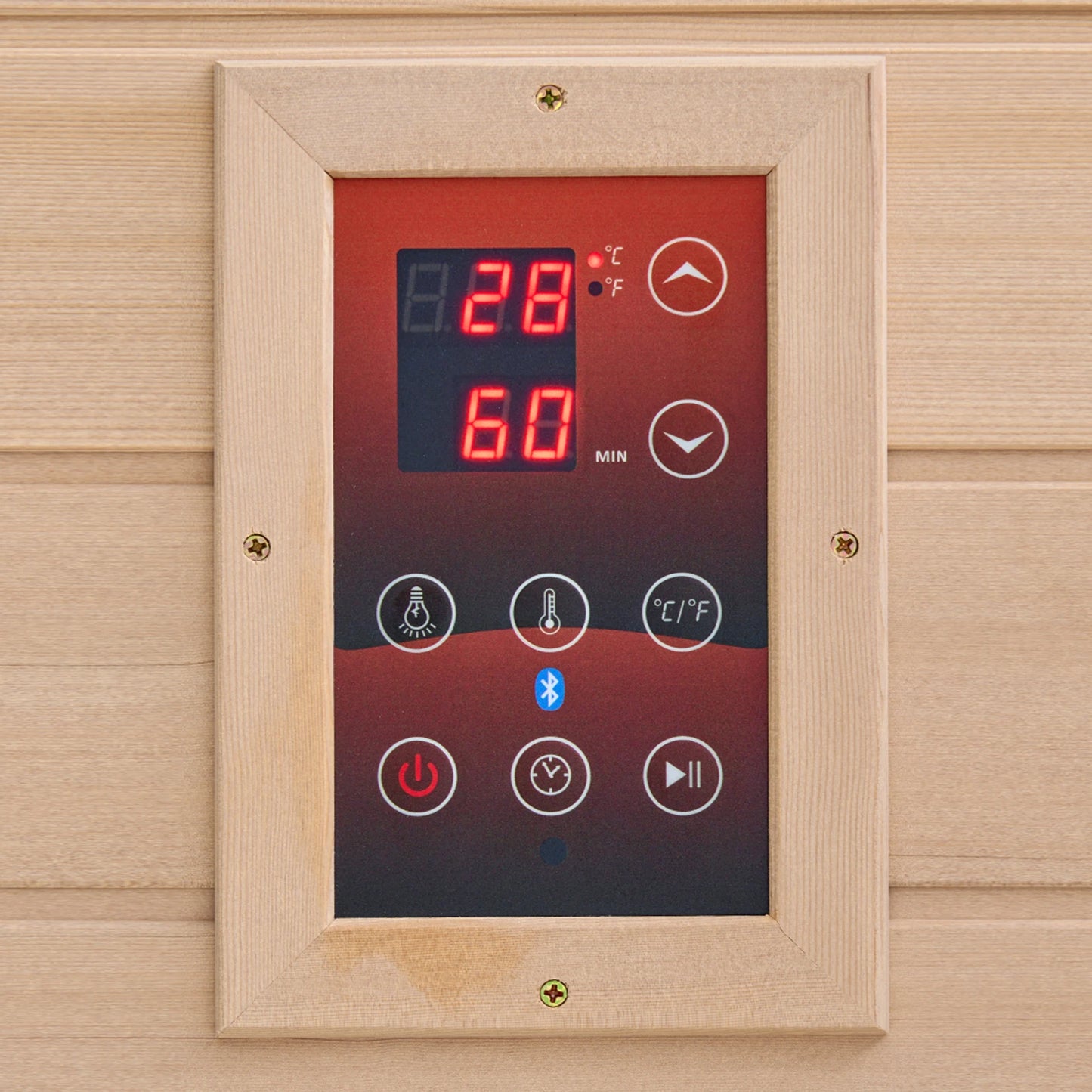 SucceBuy Far Infrared Wooden Sauna Room For One Indoor Spa