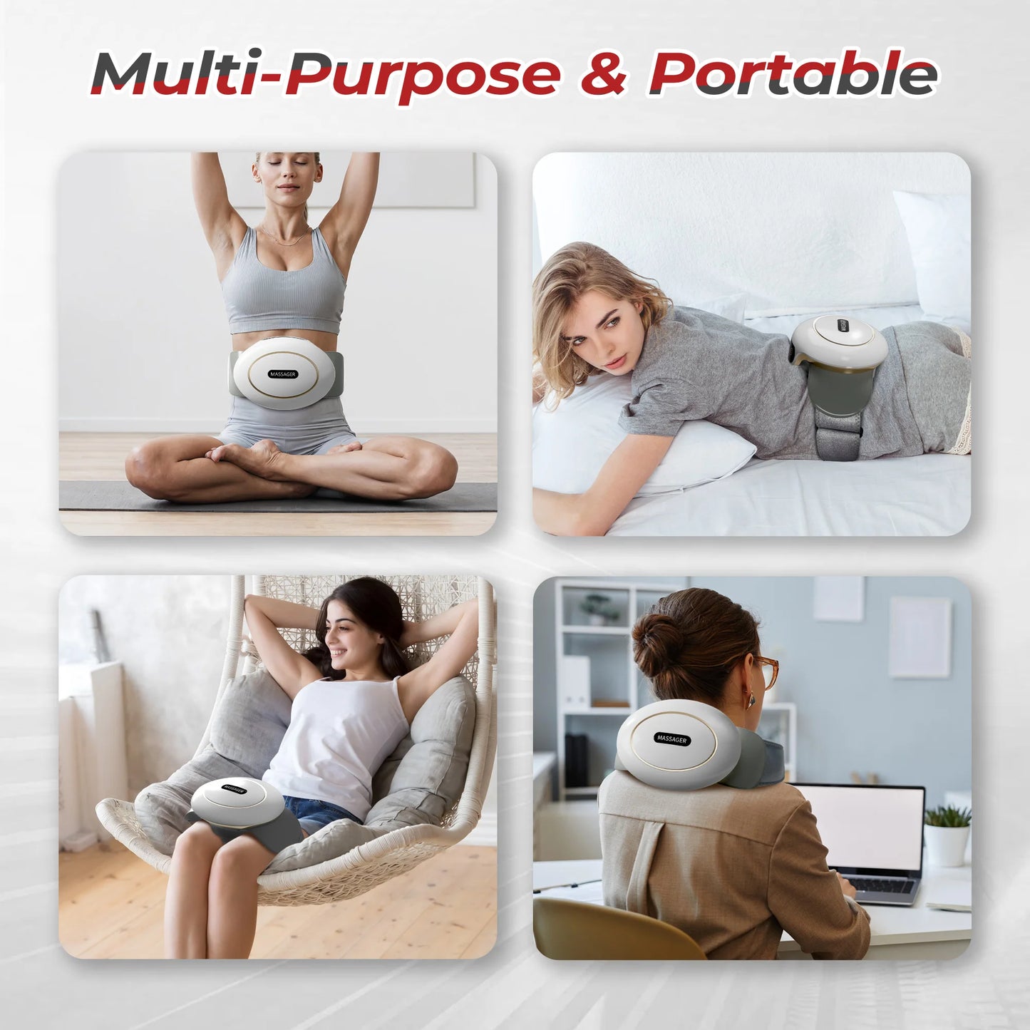HOMEMASSA Abdominal Massager Electric Stomach Massager