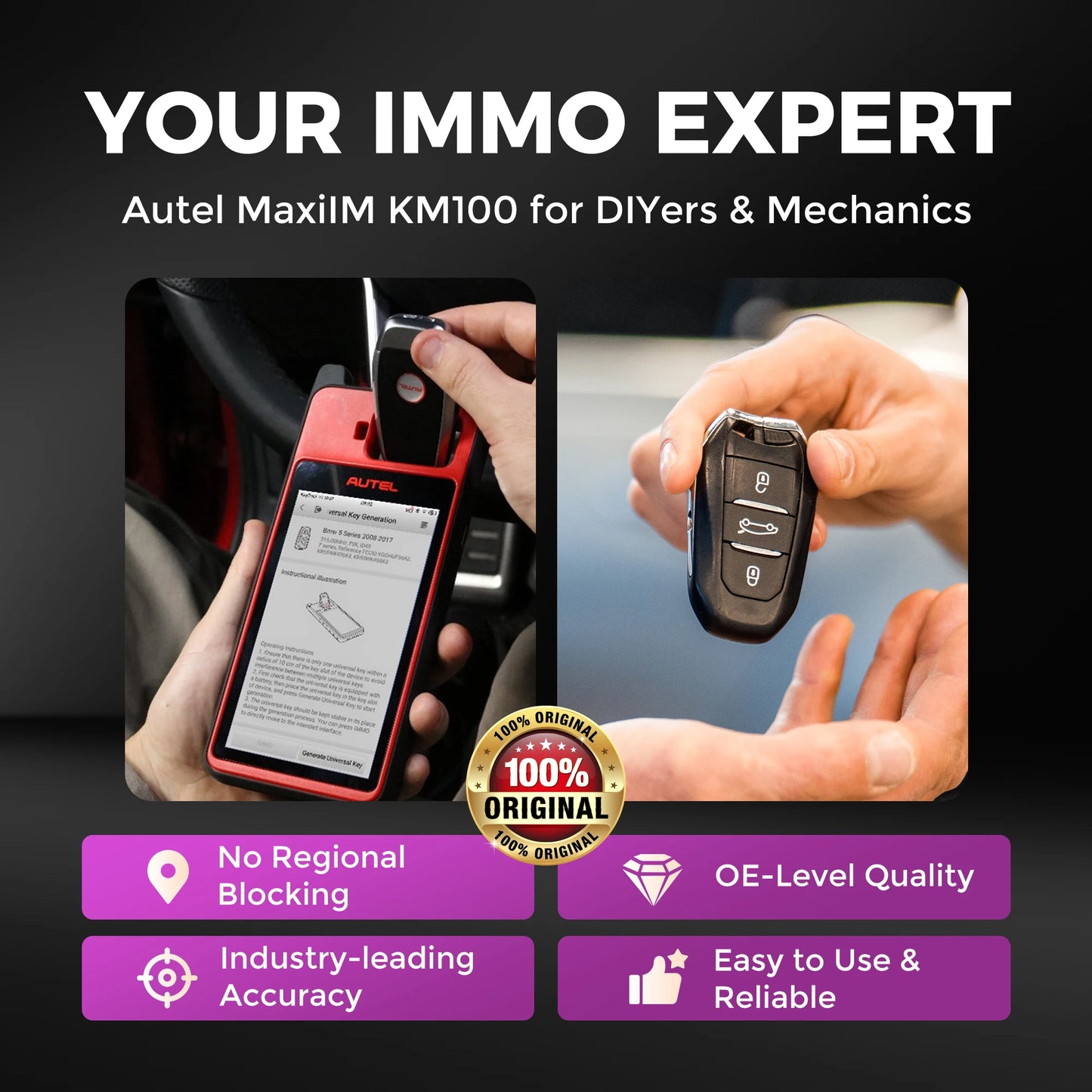 Autel MaxiIM KM100 Key Programming Tool for Cars