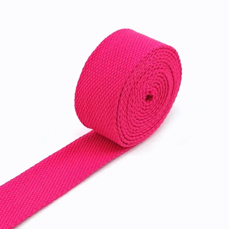 5Meters 20-50mm Cotton Webbing Tapes For DIY Bags Strap