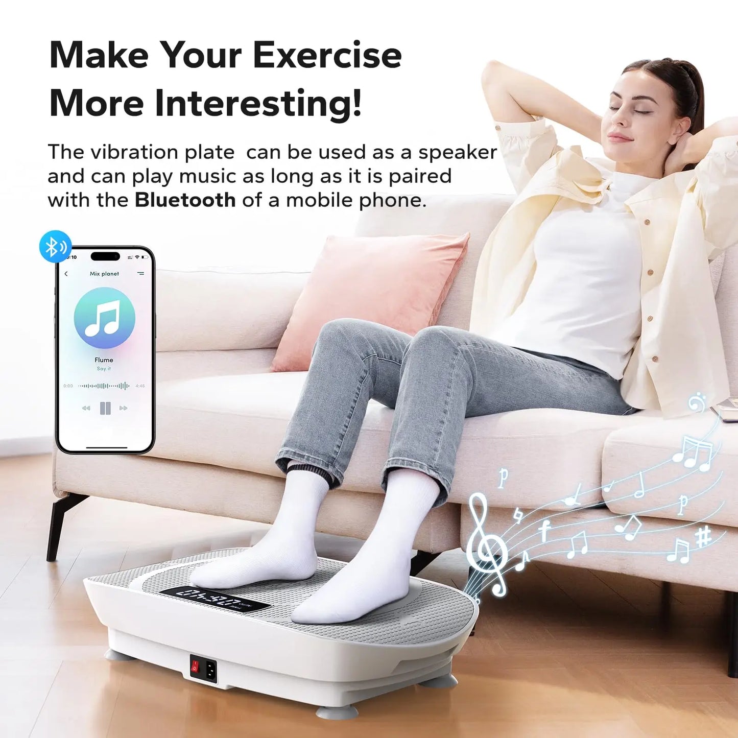 MERACH Vibration Plate Exercise Machine for Weight Loss
