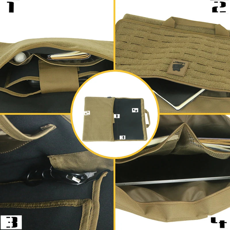 Molle Military Laptop Bag Tactical Messenger Computer Backpack