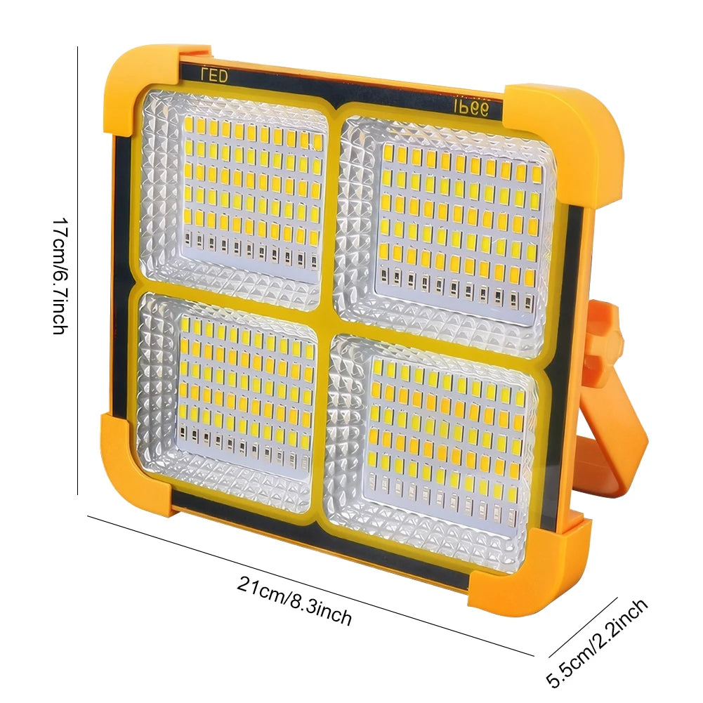400W LED Solar Floodlight Waterproof Solar Light USB Rechargeable