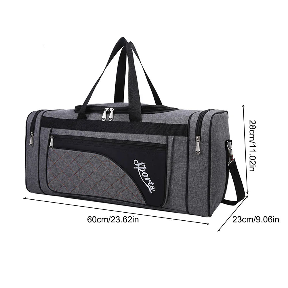 Nylon Travel Duffel Bag Large Capacity Handbag Portable Outdoor Gym Luggage Bag