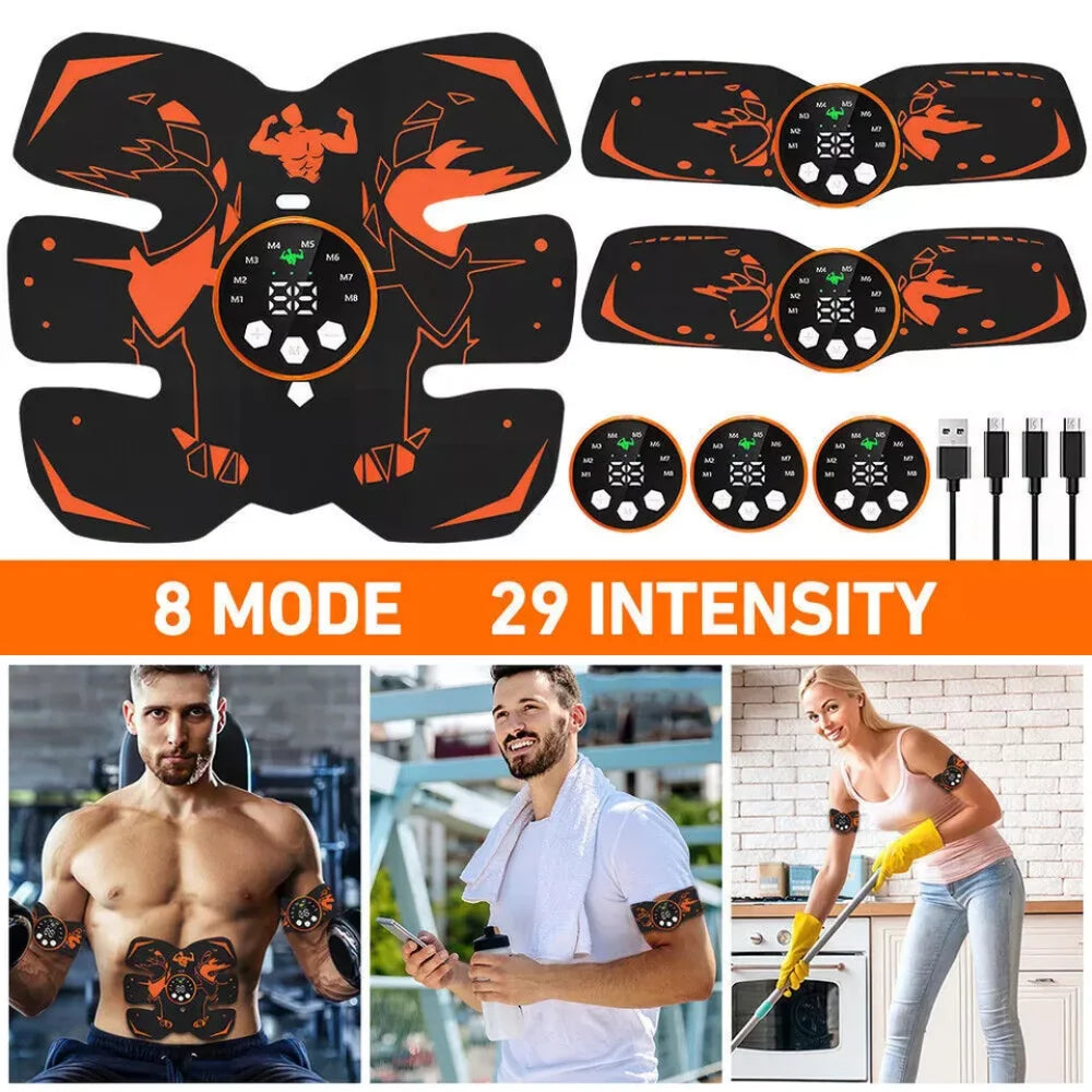 EMS Muscle Stimulator Abdominal Body Slimming Belt Trainer