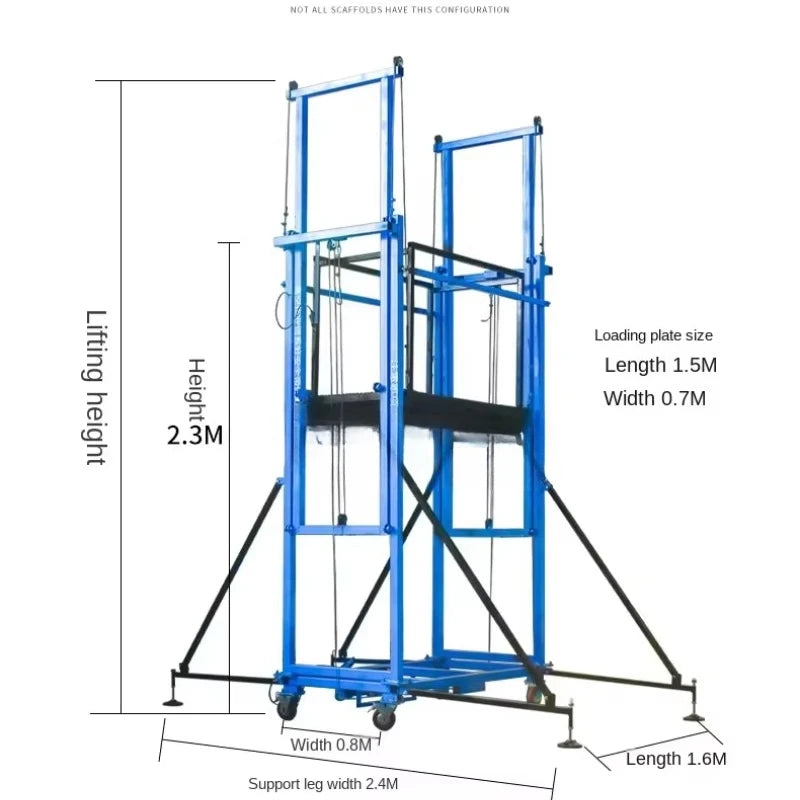 Electric Automatic Lifting Scaffold Platform with Remote Control