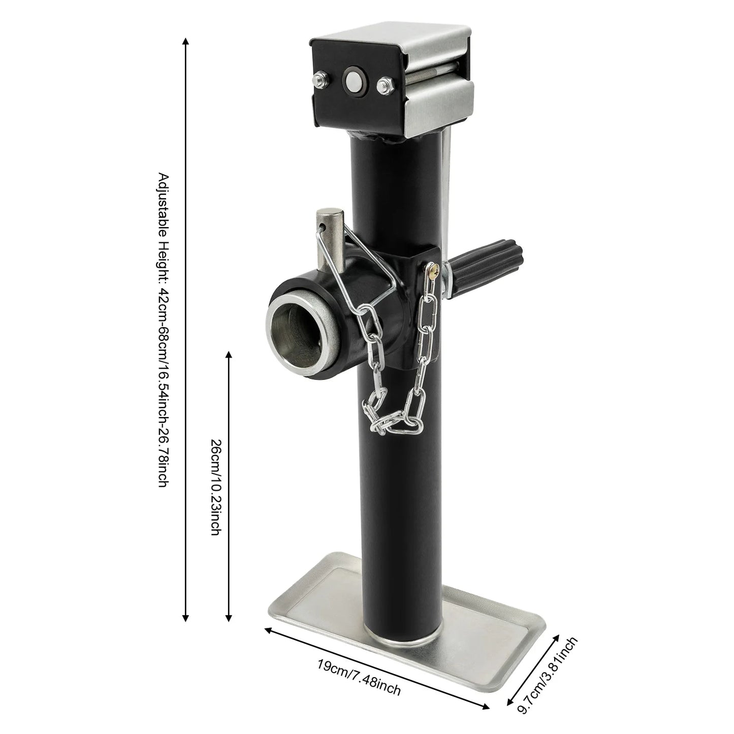 Manual Car Jack Heavy Duty Steel With Support Base