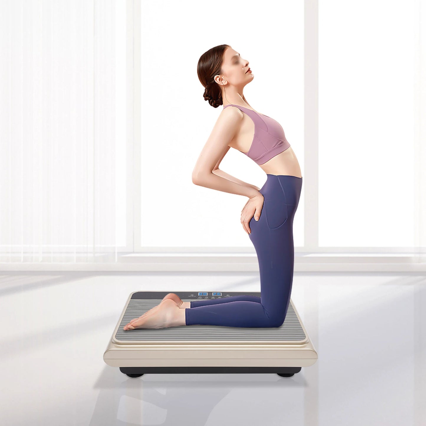 110V Whole Body Workout Vibration Plate Exercise Machine LCD Screen