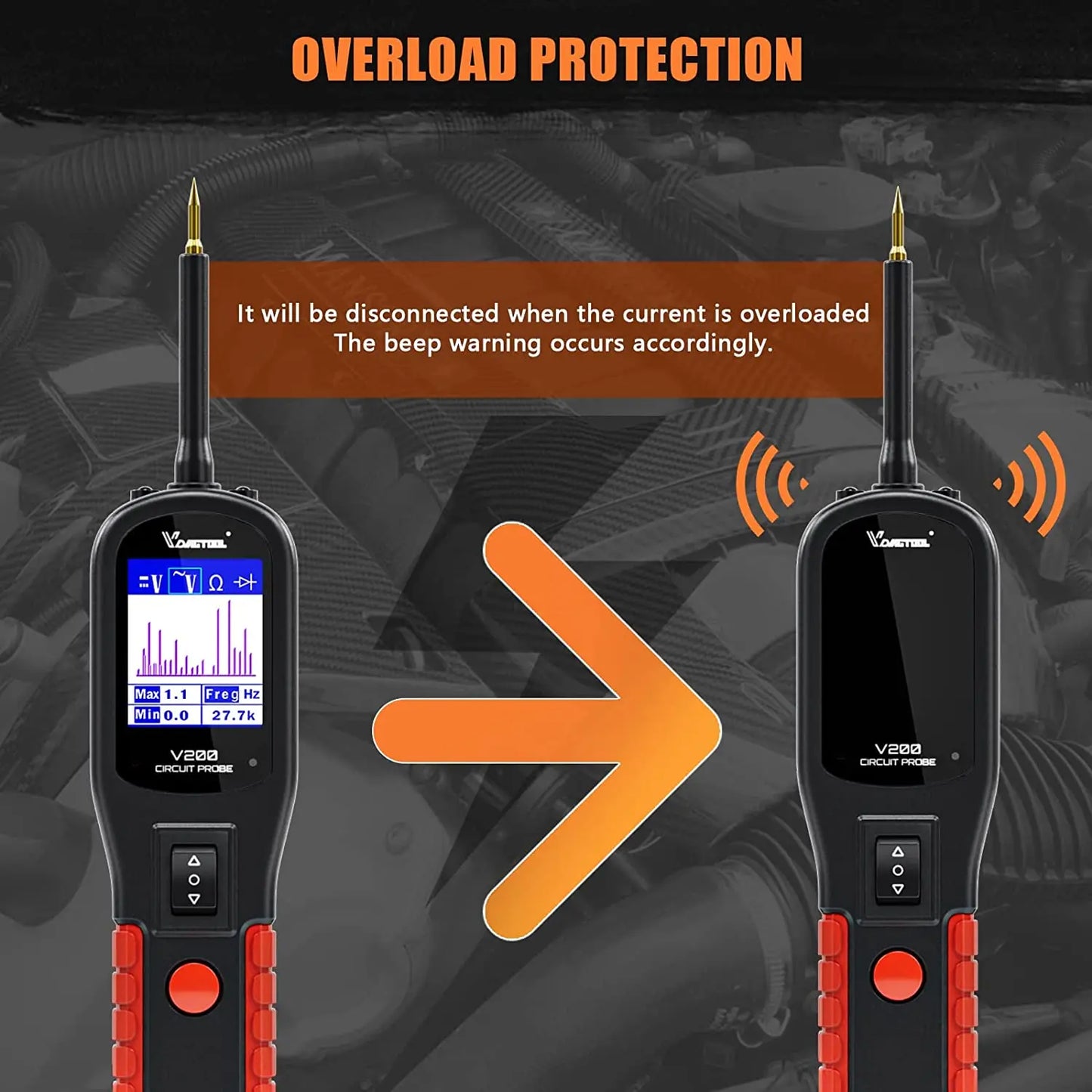 VDIAGTOOL V200 Car Electric Circuit Tester 6V-30V Kit