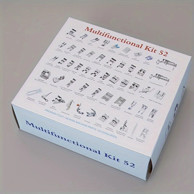 52pcs Professional Sewing Machine Foot Presser Feet Set