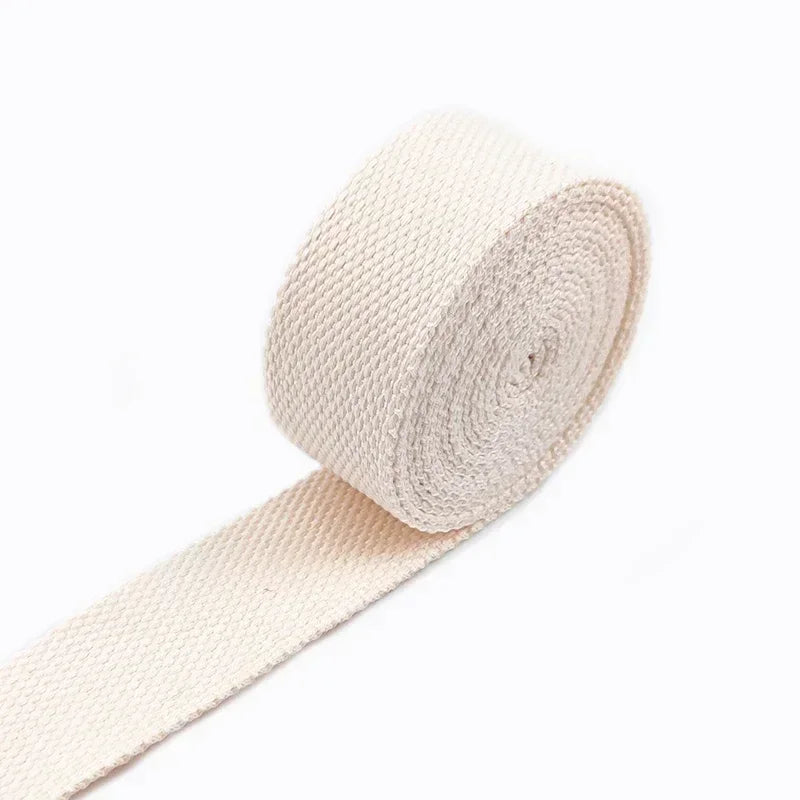 5Meters 20-50mm Cotton Webbing Tapes For DIY Bags Strap