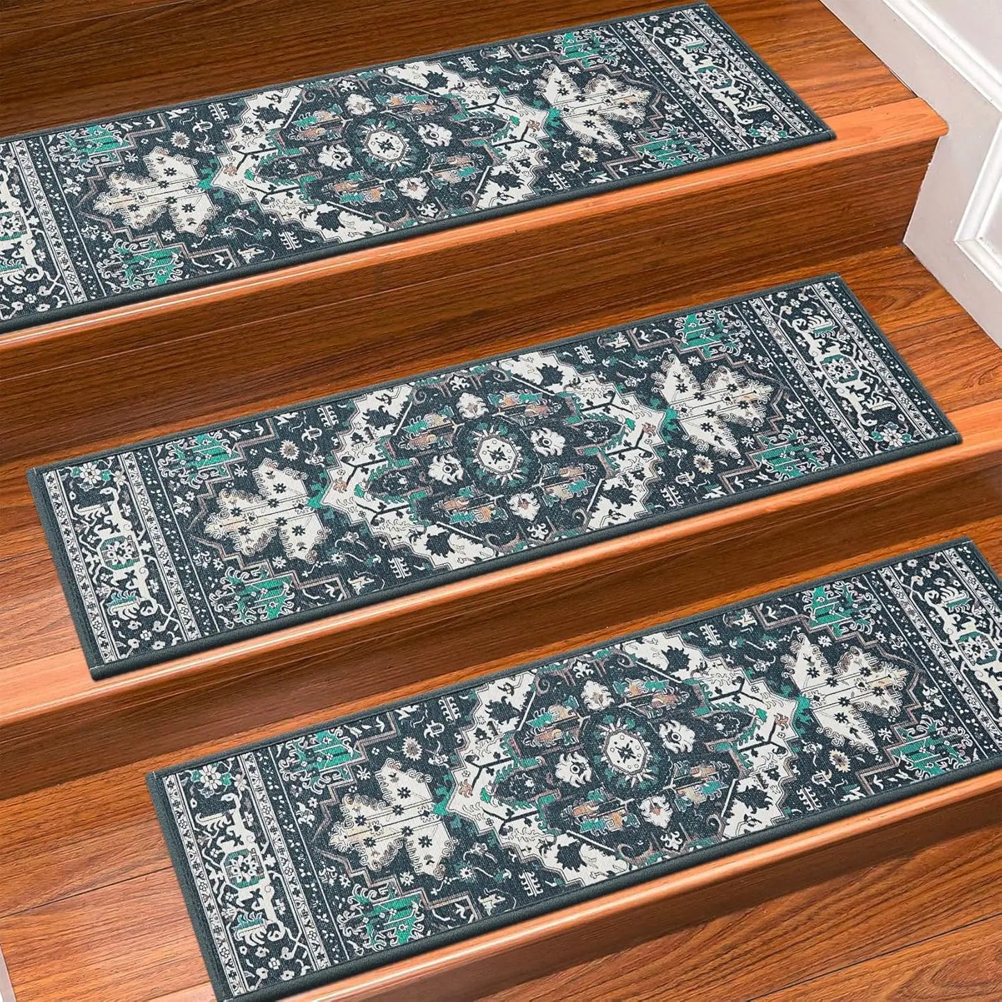 Carpet Stair Treads Non Slip for Wooden Steps 30inch X 8inch