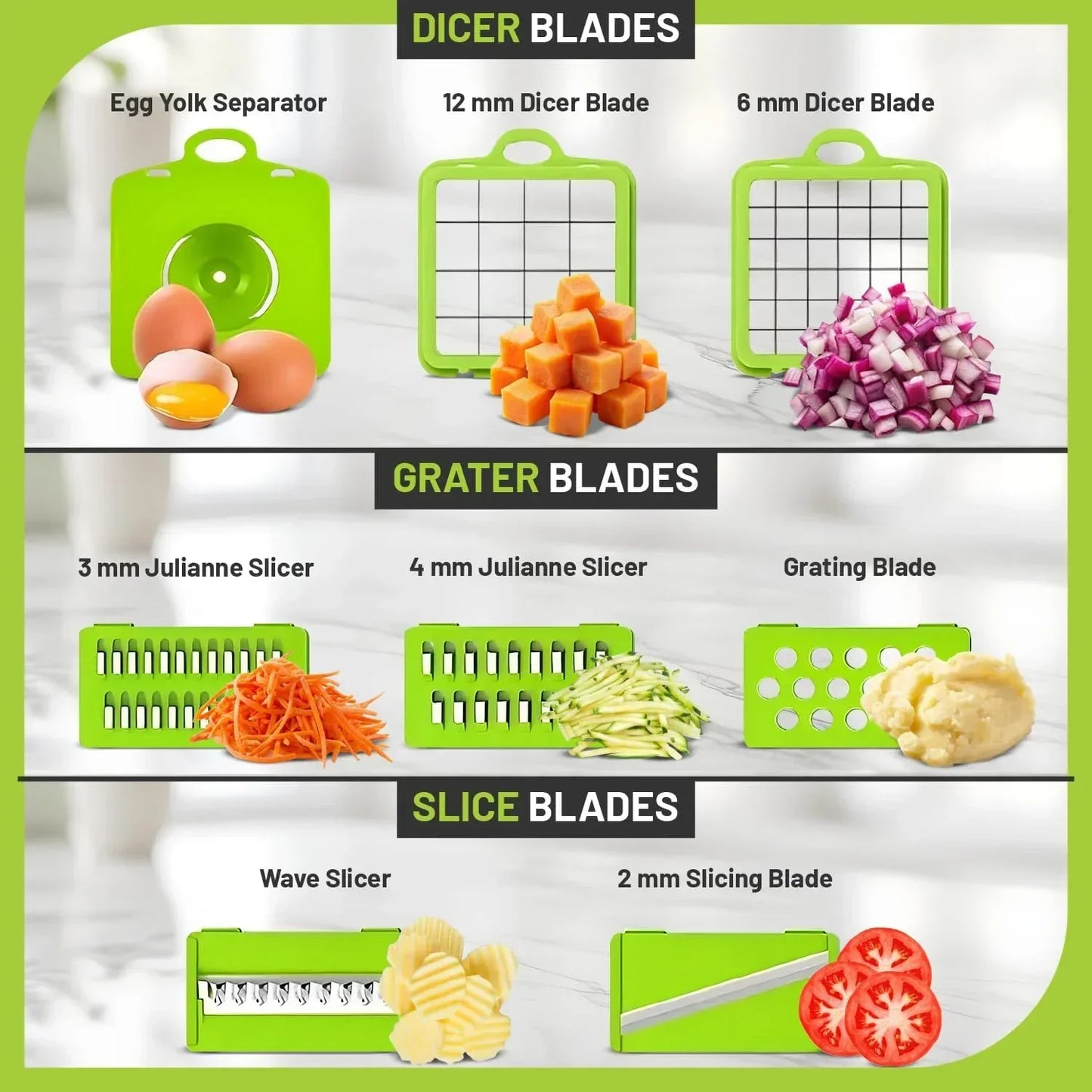 12 In 1 Multifunctional Vegetable Cutter Food Chopper Slicer