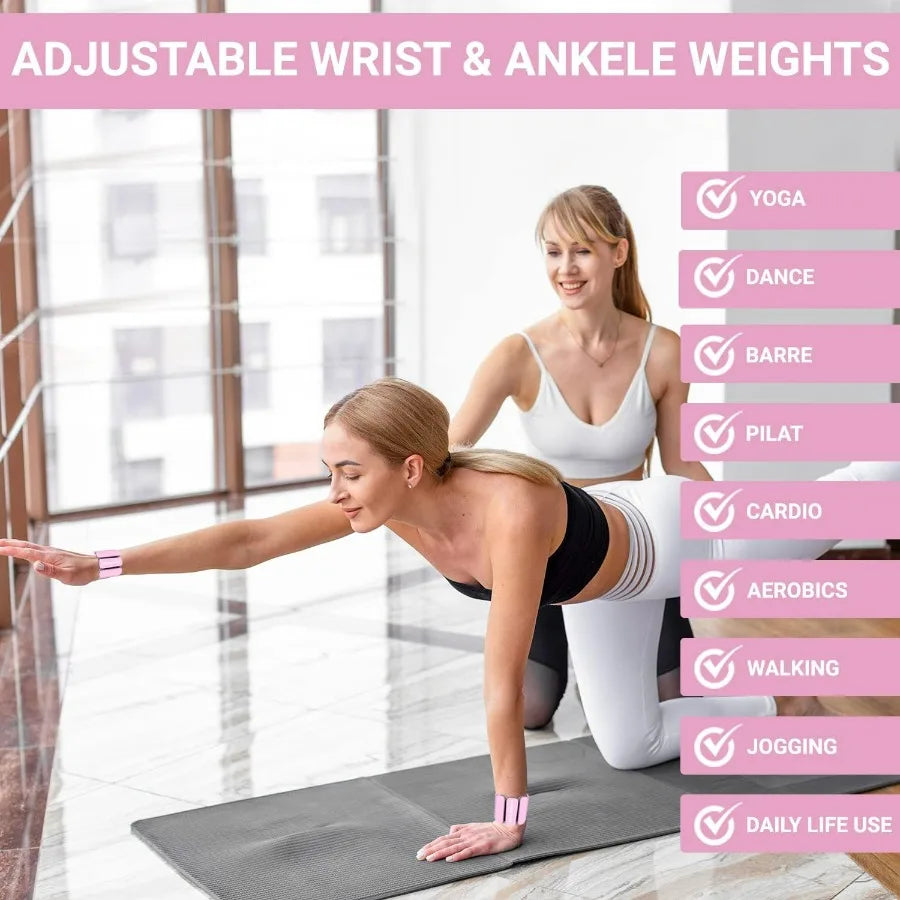LISM Adjustable Wrist And Ankle Weights For Running And Walking
