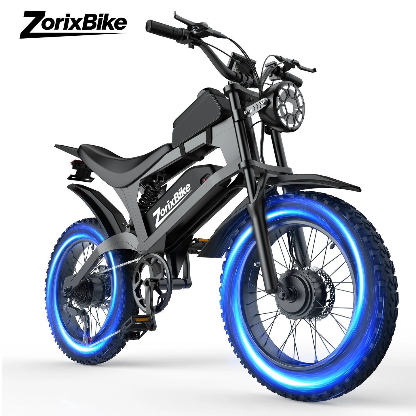 ZorixBike R8 Pro Electric Off-Road Bike 80 Mile Range 3000W