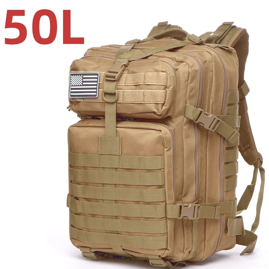 25L/50L 1000D Nylon Waterproof Trekking Fishing Hunting Bag