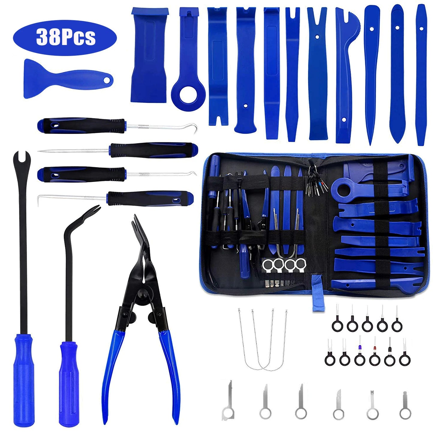 38Pcs Car Interior Disassembly Tool Plastic Panel Trim Removal Set