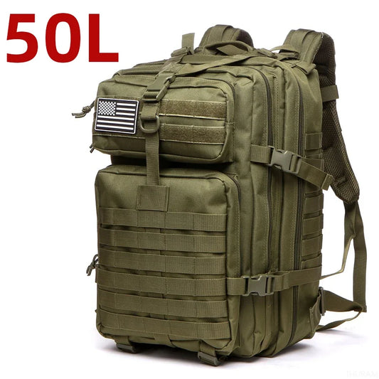 25L/50L 1000D Nylon Waterproof Trekking Fishing Hunting Bag