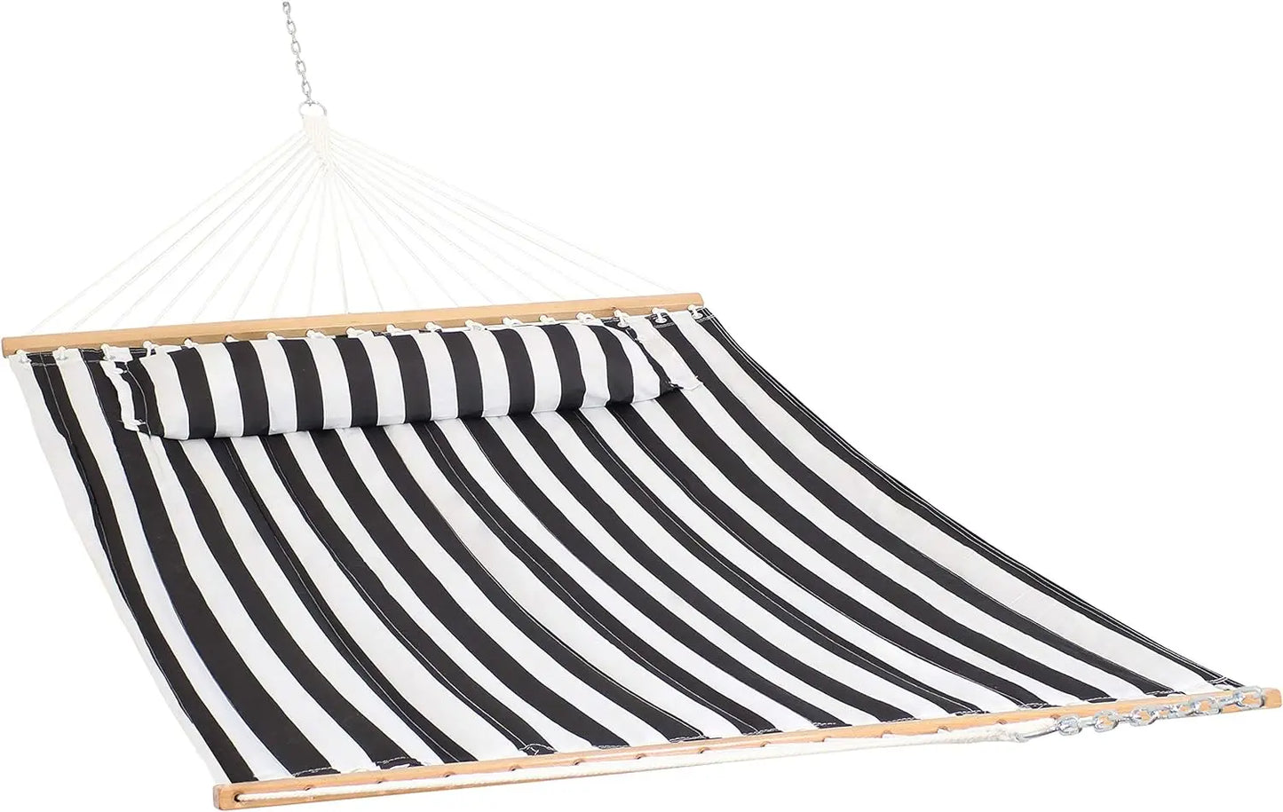Quilted Outdoor Hammock with Spreader Bars 450-Pound Capacity