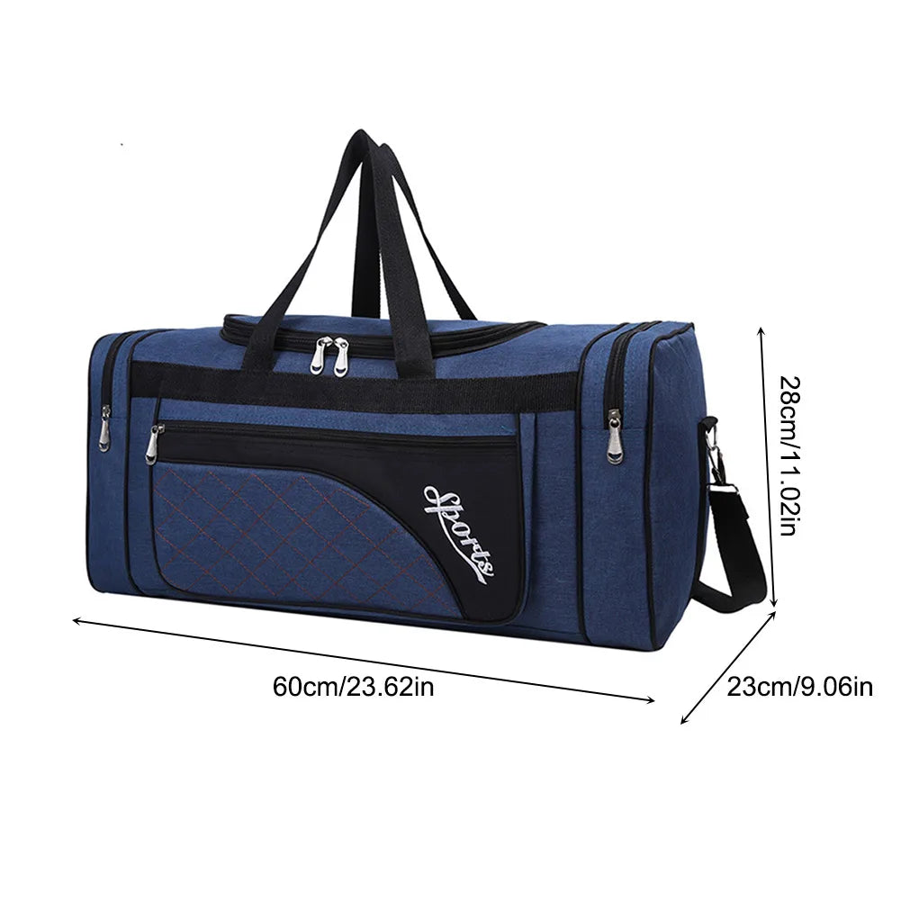 Nylon Travel Duffel Bag Large Capacity Handbag Portable Outdoor Gym Luggage Bag